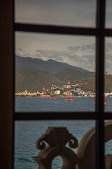 view of the sea from the window