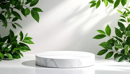 Minimalist Podium Background for Product Display – Modern 3D Stand on Neutral Backdrop
