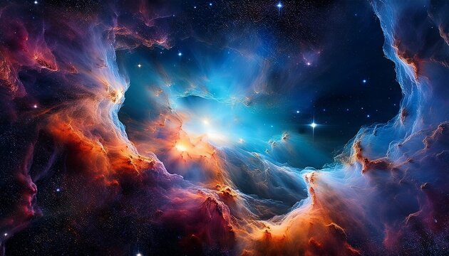 an image of a universe nebula appearing like a fleeting mirage a celestial artwork created by the forces of the univers