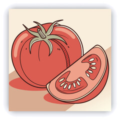 A hand-painted watercolor illustration, isolated on a white background, showcases a collection of vegetables including broccoli, tomato, carrot, pepper, asparagus, garlic, zucchini, corn, and green