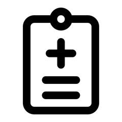 medical report icon for illustration