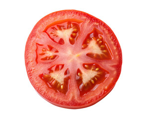 Sliced Ripe Tomato – PNG Isolated on Transparent Background
