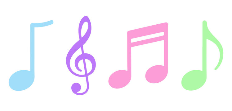 music notes clipart simple