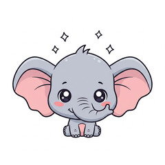 Fototapeta premium 3D niedlicher Elefant