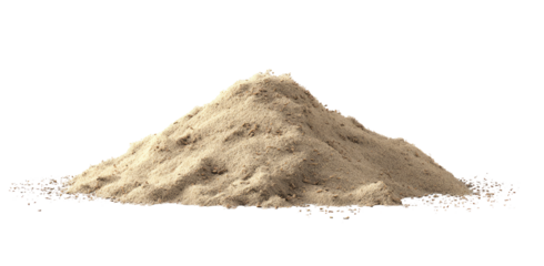 Pile of light beige sand (1)