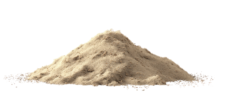 Pile of light beige sand (1)