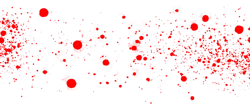 Abstract Blood-Stained World Map
