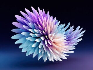 Abstract 3D flower shape