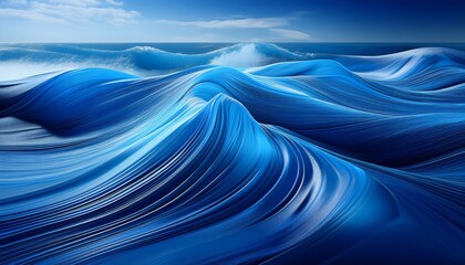 abstract blue waves