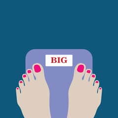 abstract logo design weighing large body weight