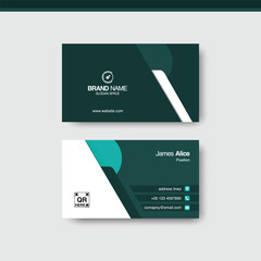 Sleek professional business card design template for modern branding and corporate identity needs