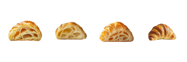 A fresh loaf of artisan bread with a golden crust, isolated on a transparent background