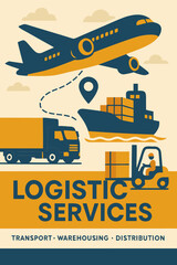 Logistics service transport and distribution design 