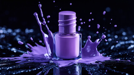 nail polish mockup for advertisement or copy space