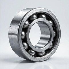 Bearing Closeup Showing Metal Ball Bearings and Ring