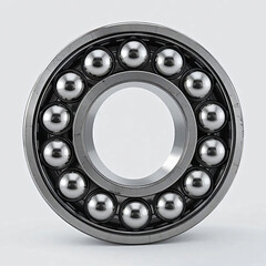 Bearing with Spherical Elements Isolated on White