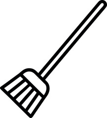 mop line art vector icon