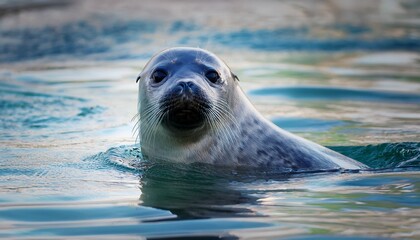 Fototapeta premium robbe im wasser