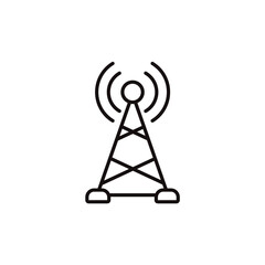 broadcasting icon collection .design style with background