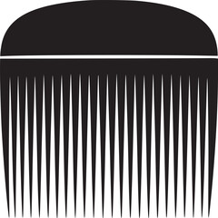 Fototapeta premium Black Hair Comb Icon