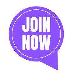 join now icon in purple circle on white background