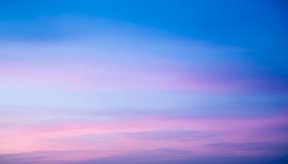 Obraz premium serene sky gradient blending soft blue pink and violet hues creating tranquil atmosphere