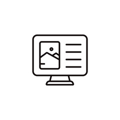 technology news icon collection .design style with background
