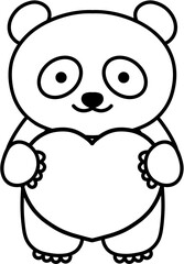 Kawaii Animals Showing Love Coloring Pages
