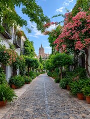 Picturesque Spanish street