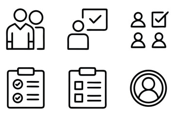Survey Line Icons Bundle