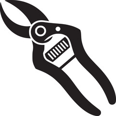 Black Gardening Shears Icon