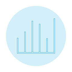 Vector illustration of business graph icon