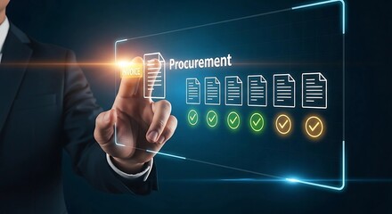 Obraz premium Digital Procurement Checklist for Business Productivity and Efficiency