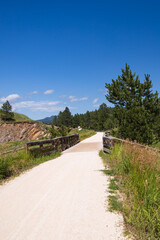 Bridge on the George S. Mickelson trail, South Dakota