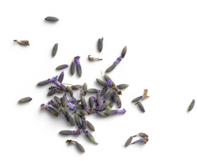 Dried Pile of Lavender Flowers