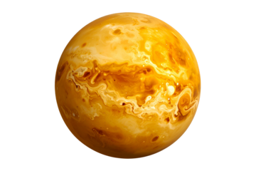 Planet Venus isolated on transparent background