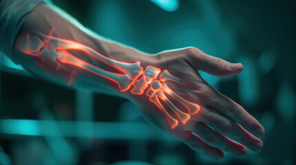 Hand hurts, hand injury, wrist injury, rheumatism, osteochondrosis, sprain