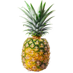 Ripe pineapple, vibrant yellow-green