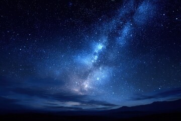 Stunning North Star Depiction in a Captivating Night Sky filled with Galaxy Wonders