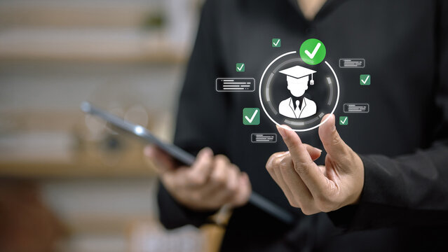 Online Student Profile Verification and E-Learning Concept