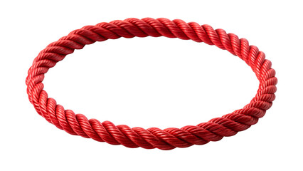 red rope isolated on white