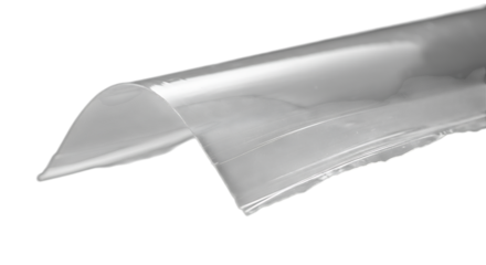 Closeup of a clear plastic bag isolated on transparent background, showcasing its texture, shape, and transparency, ideal for packaging, storage, or product presentation mockups