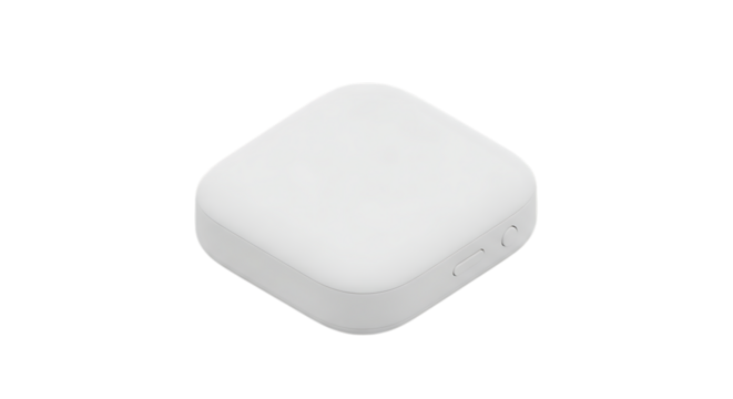 White wireless router isolated on transparent background, a modern electronic device for internet connection, providing wireless access to the network in home or office environments