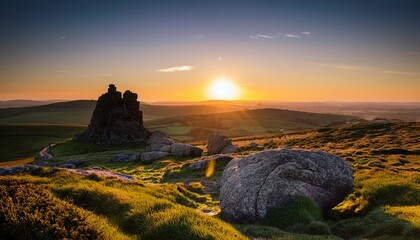 hound tor sunrise