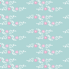 Spring seamless pattern with flowers.