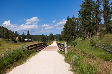 Fototapeta premium Bridge on the George S. Mickelson trail, South Dakota