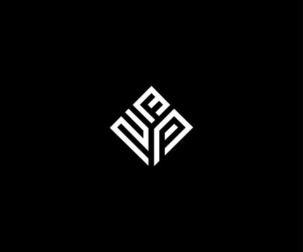 letter zfp zpf modern minimal clean logo
