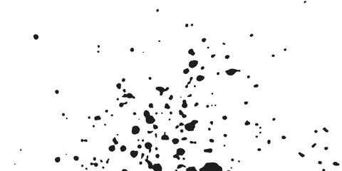 Abstract Black Paint Splatter Background on White with High-Contrast Ink Drops and Organic Chaos for Edgy Designs and Textures