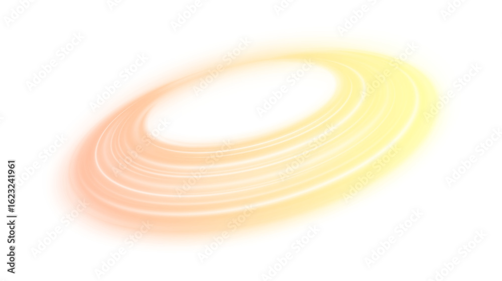 Wall mural dynamic round wave with shiny lines and glowing motion. abstract neon swirl with electric particle f