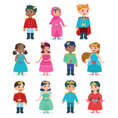 Prince and Princess Vector Illustration Collection